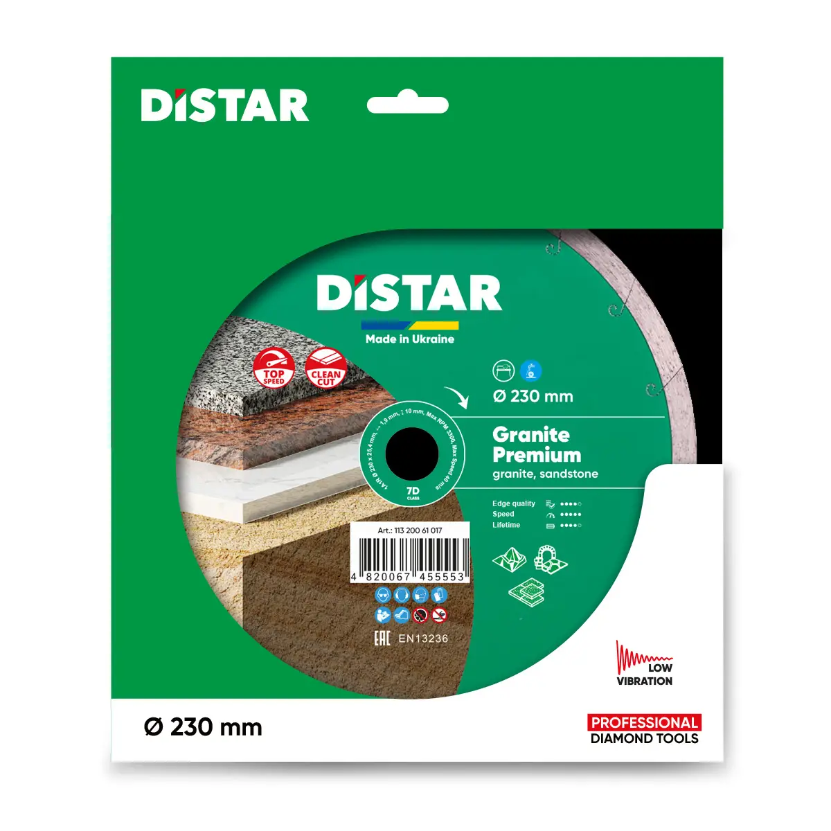 Dijamantna rezna ploča 1A1R 230 Granite Premium 1