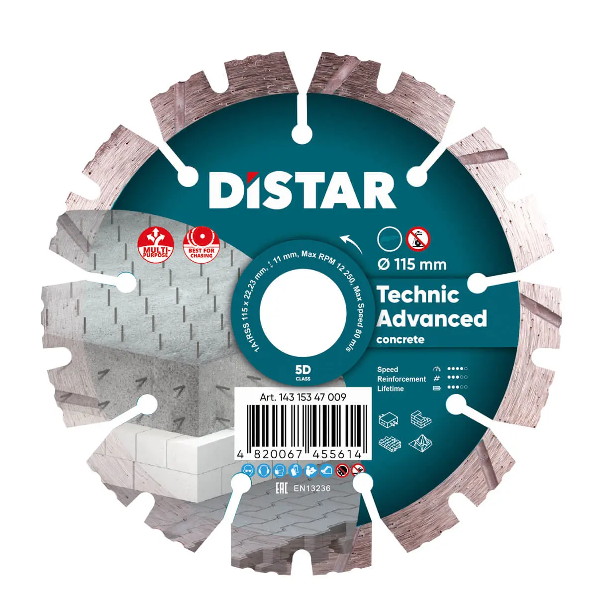 Dijamantna rezna ploča 1A1RSS 115 Technic Advanced №1