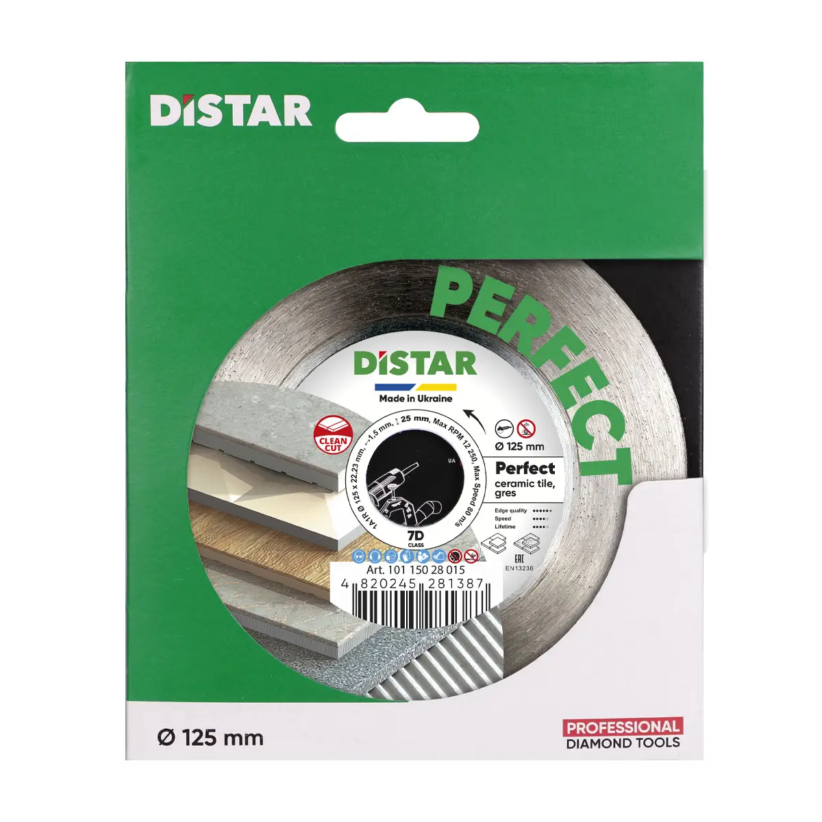 Dijamantna rezna ploča 1A1R 125x22,23H Perfect №5