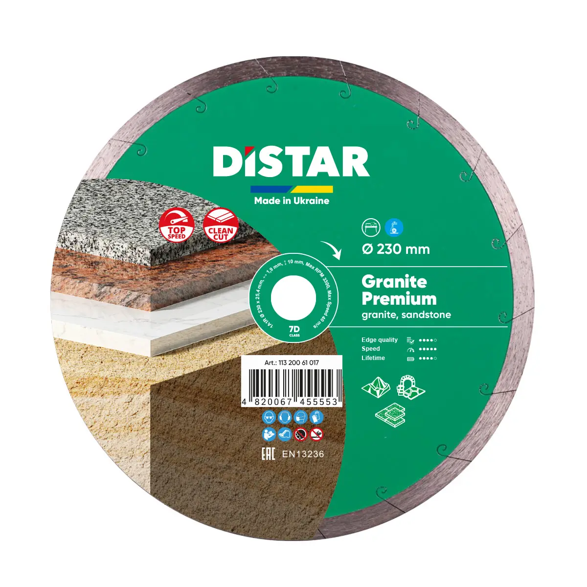 Dijamantna rezna ploča 1A1R 230 Granite Premium 1