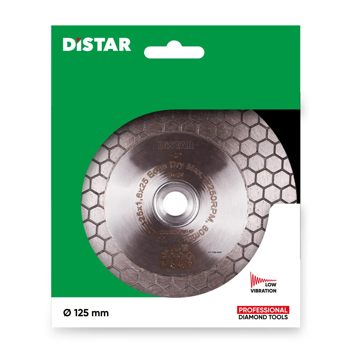 Dijamantna rezna i brusna ploča 1A1R 125 M14F Edge Dry №3