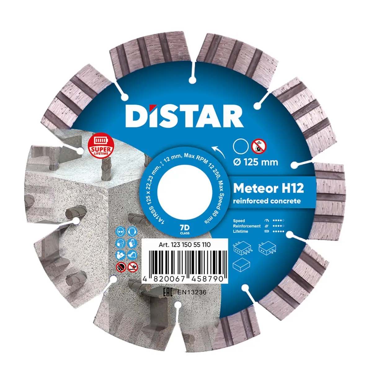 Dijamantna rezna ploča 1A1RSS 125 Meteor H12 №1