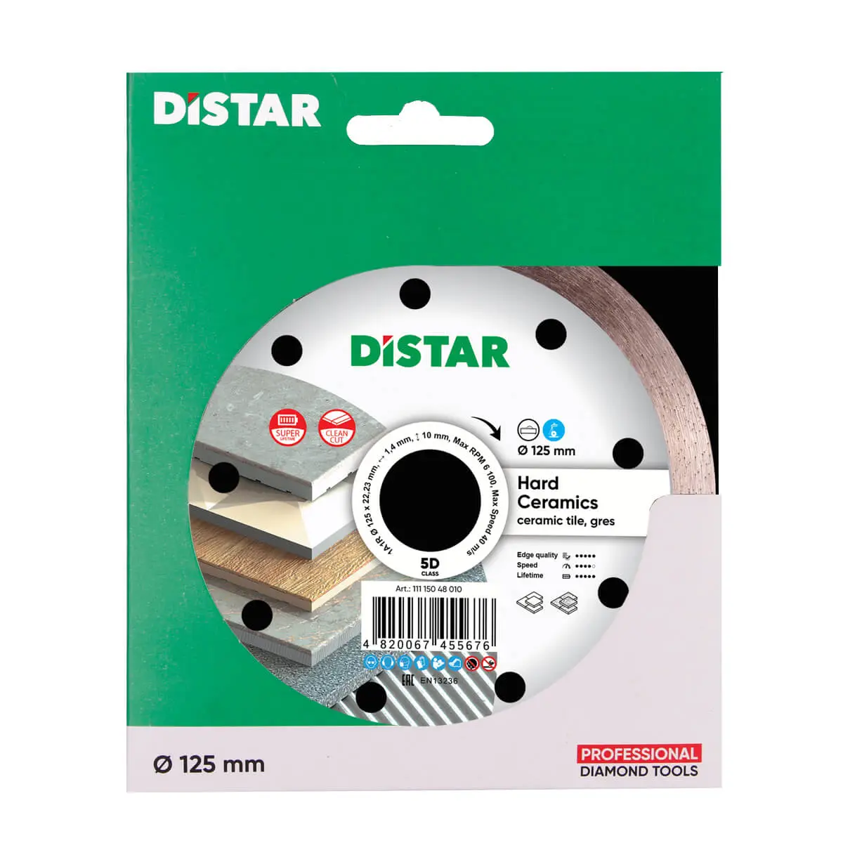 Dijamantna rezna ploča 1A1R 125 Hard ceramics 1
