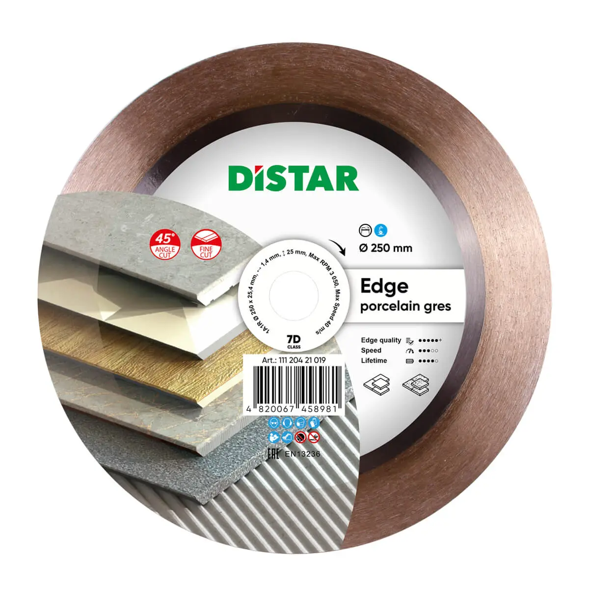 Dijamantna rezna ploča1A1R 250 Edge №1