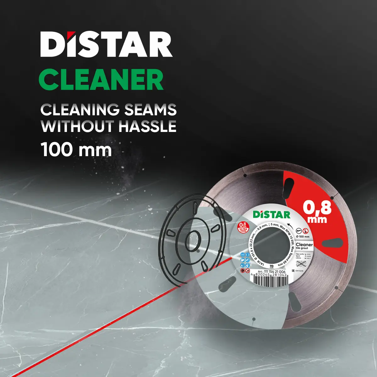 Dijamantna rezna ploča 1A1R 100 Cleaner 1
