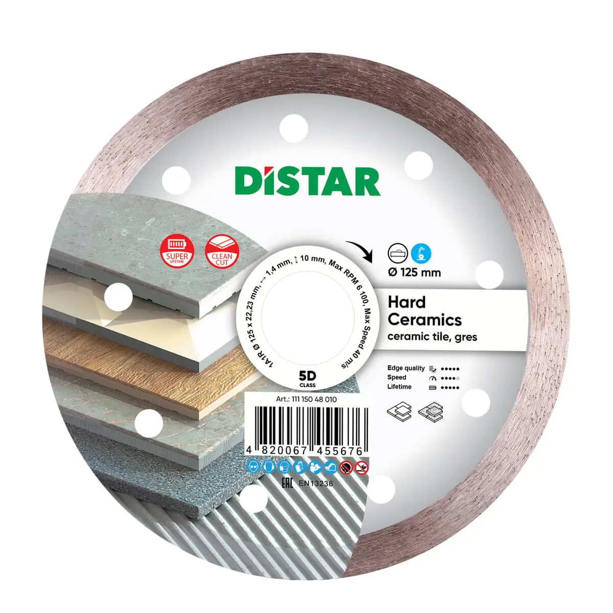Dijamantna rezna ploča 1A1R 125 Hard ceramics 1