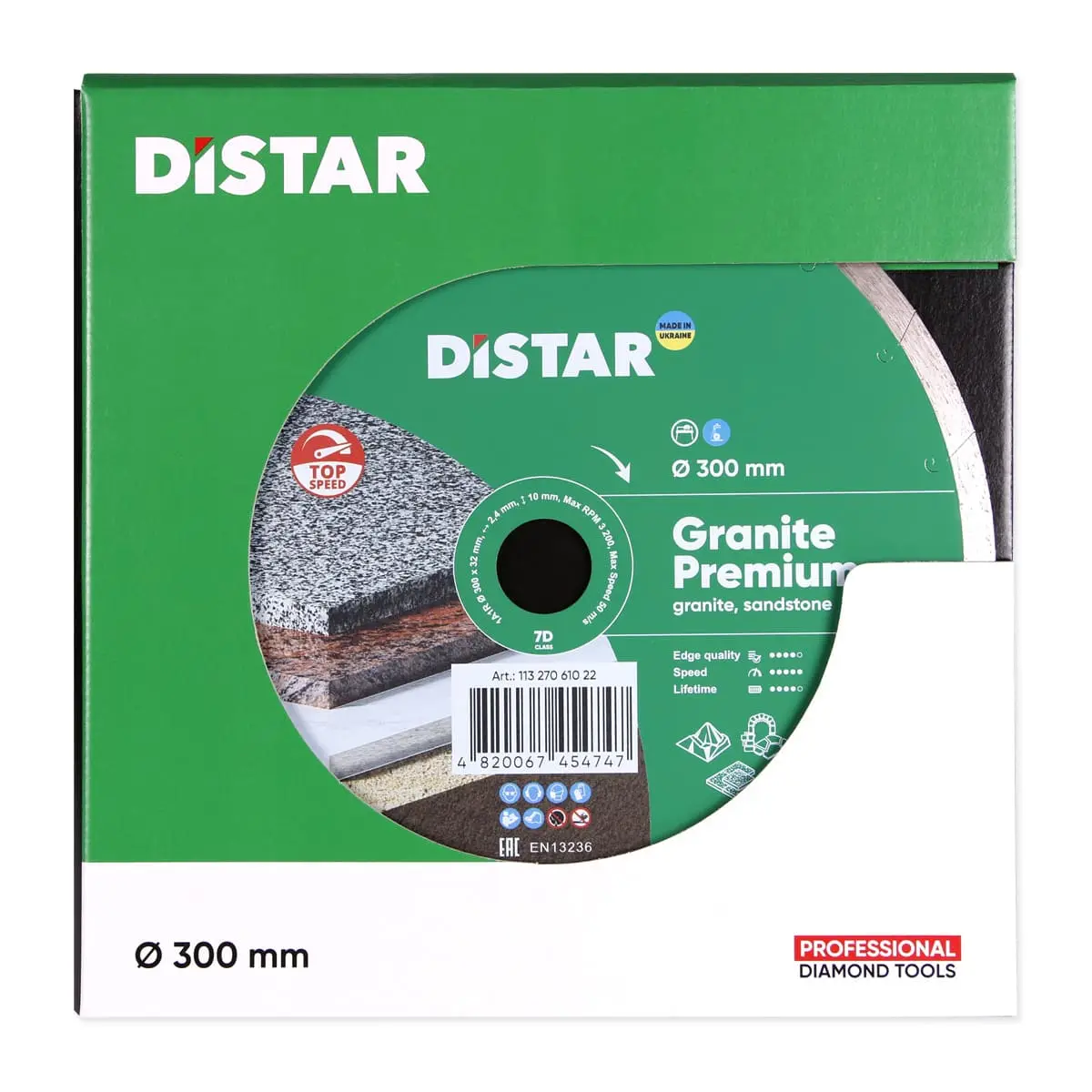 Dijamantna rezna ploča 1A1R 300x32 Granite Premium 1 Dijamantna rezna ploča 1A1R 300x32 Granite Premium 1