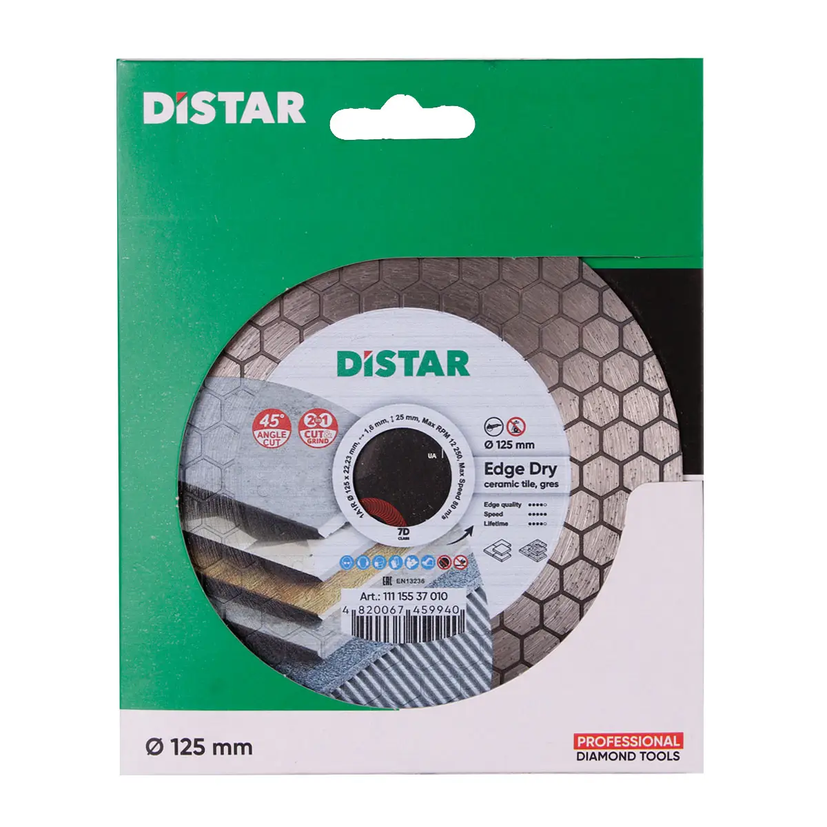 Dijamantna rezna ploča 1A1R 125 Edge Dry №6