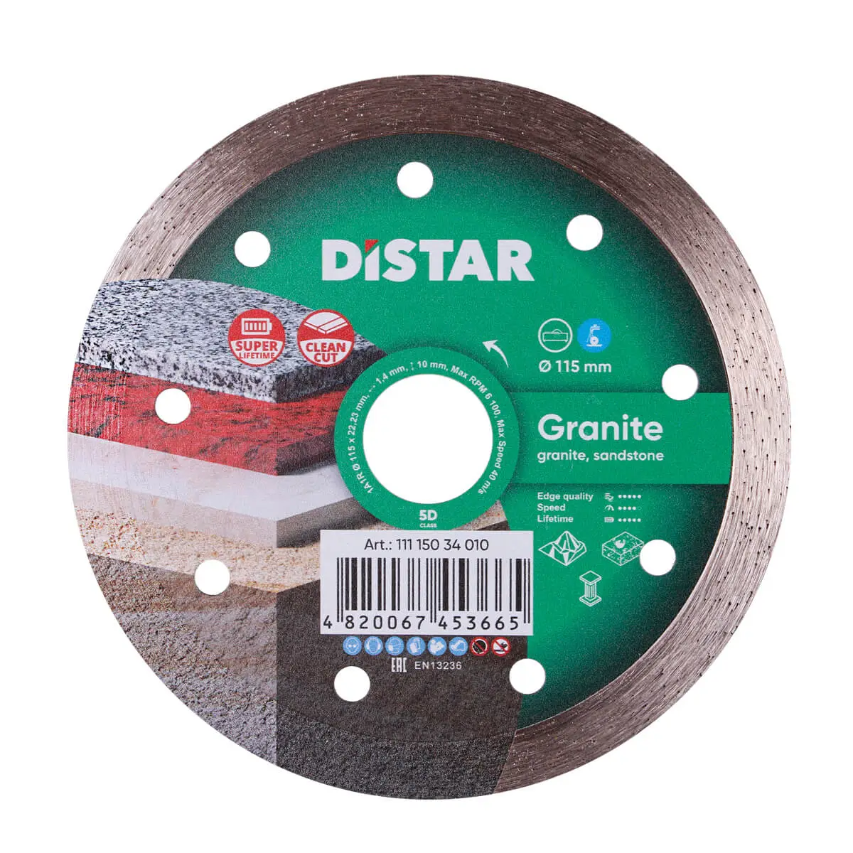 Dijamantna rezna ploča 1A1R 115 Granite 1