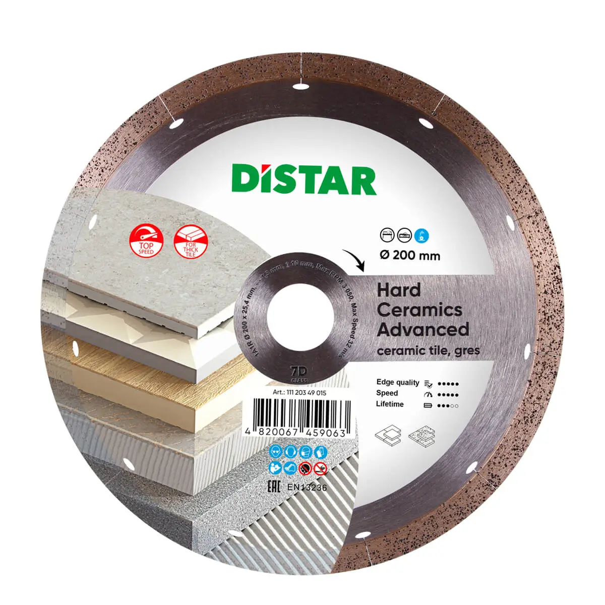 Dijamantna rezna ploča 1A1R 200 Hard ceramics Advanced №1