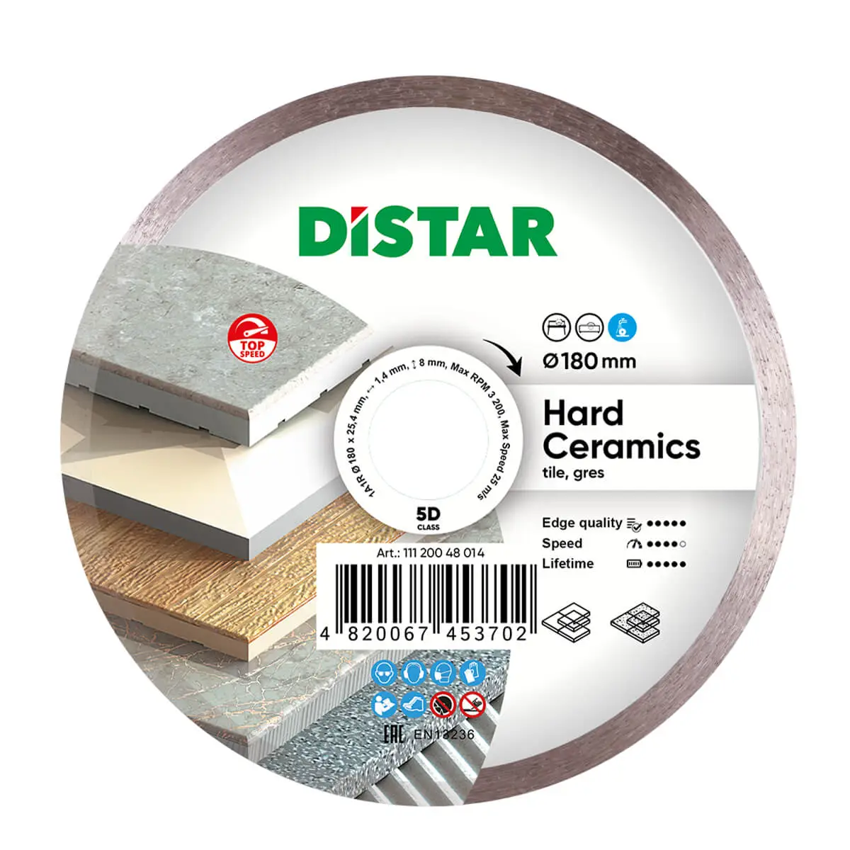 Dijamantna rezna ploča 1A1R 180 Hard ceramics 1