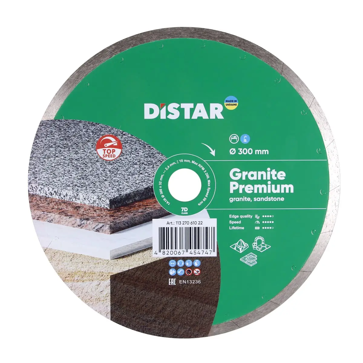 Dijamantna rezna ploča 1A1R 300x32 Granite Premium 1 Dijamantna rezna ploča 1A1R 300x32 Granite Premium 1