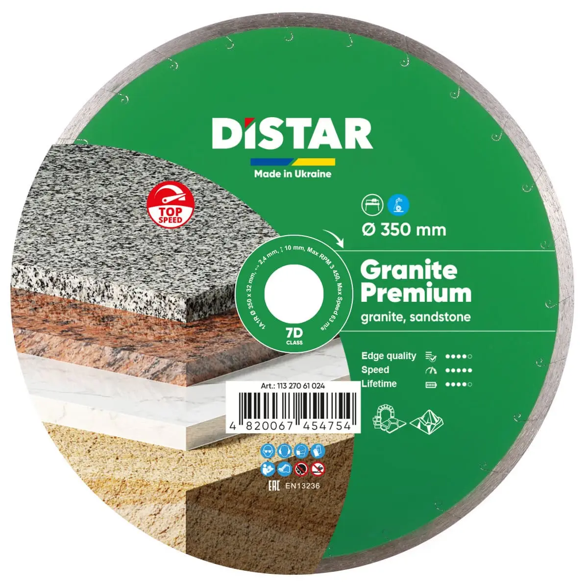 Dijamantna rezna ploča 1A1R 350x32 Granite Premium 1 Dijamantna rezna ploča 1A1R 350x32 Granite Premium 1