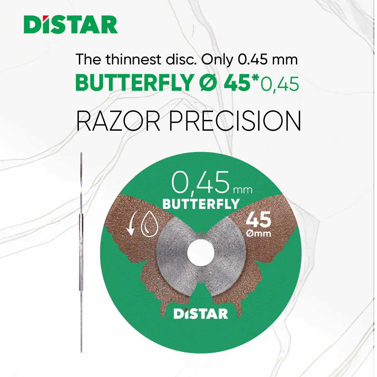 Dijamantna rezna ploča Distar 45x0,45x5,8H Butterfly №7