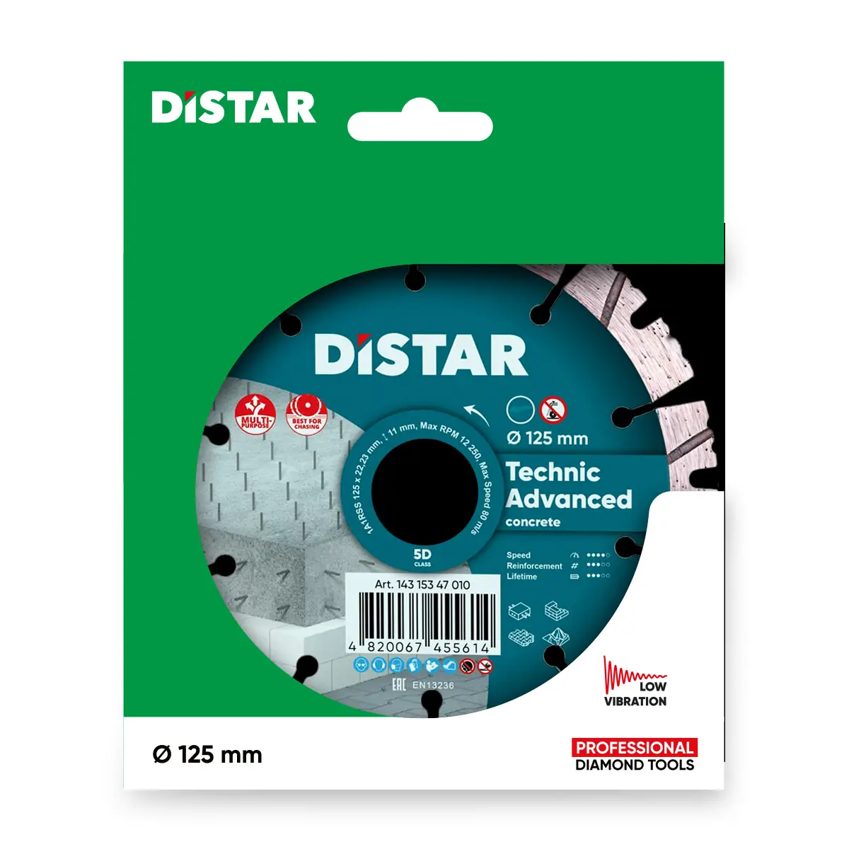 Dijamantna rezna ploča 1A1RSS 125 Technic Advanced №5