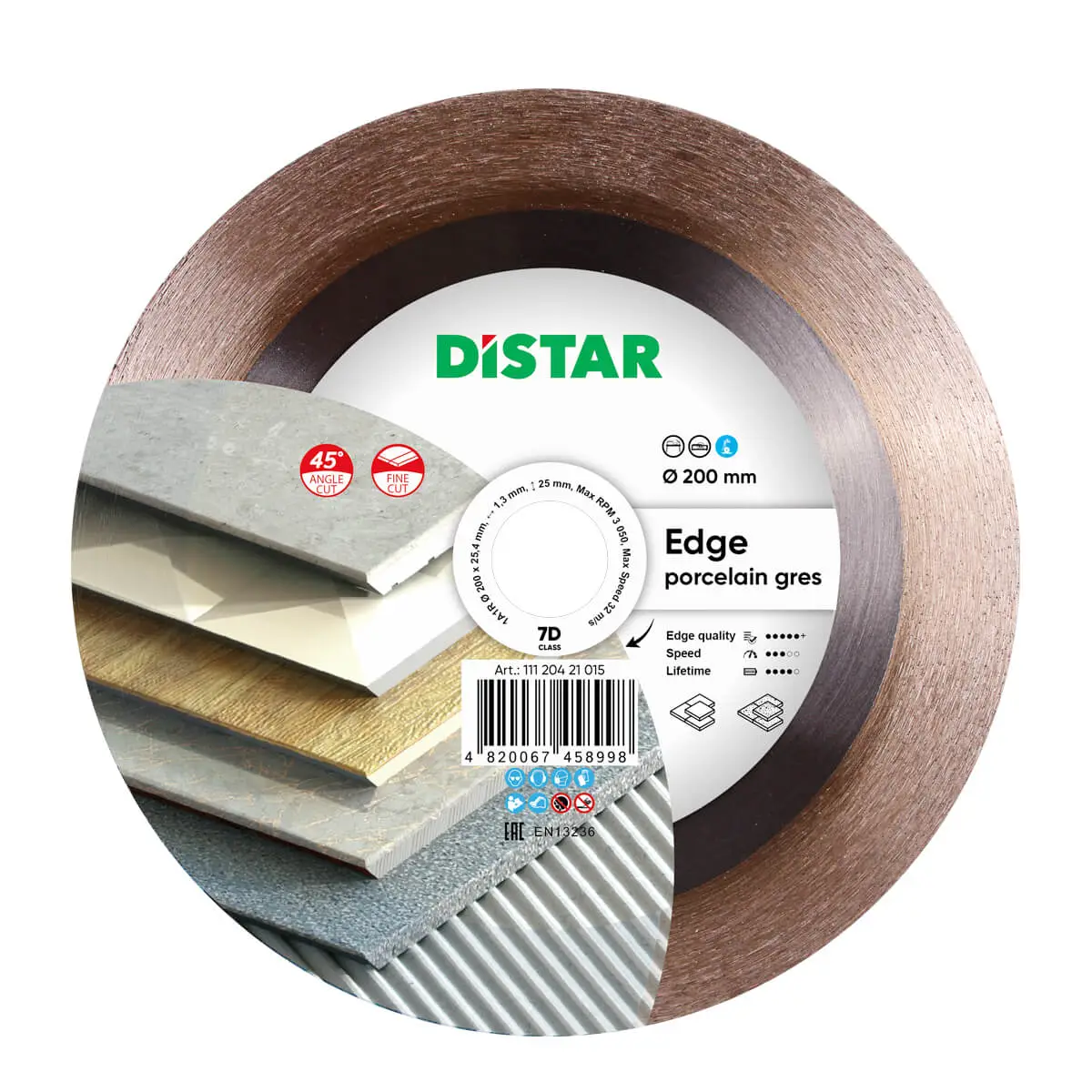 Dijamantna rezna ploča 1A1R 200 Edge №1