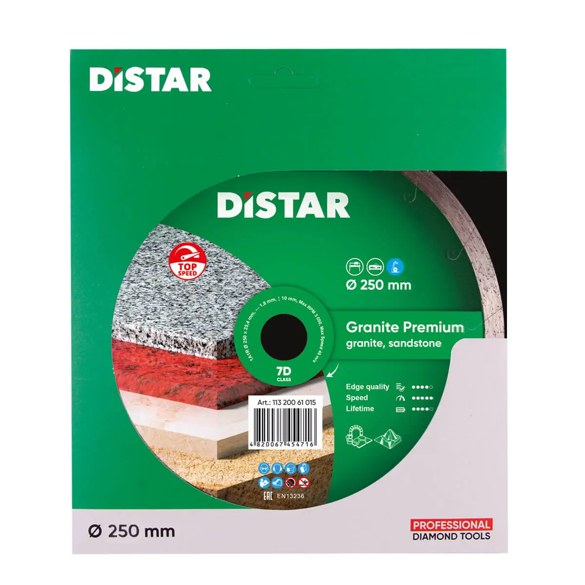 Dijamantna rezna ploča 1A1R 250 Granite Premium 1