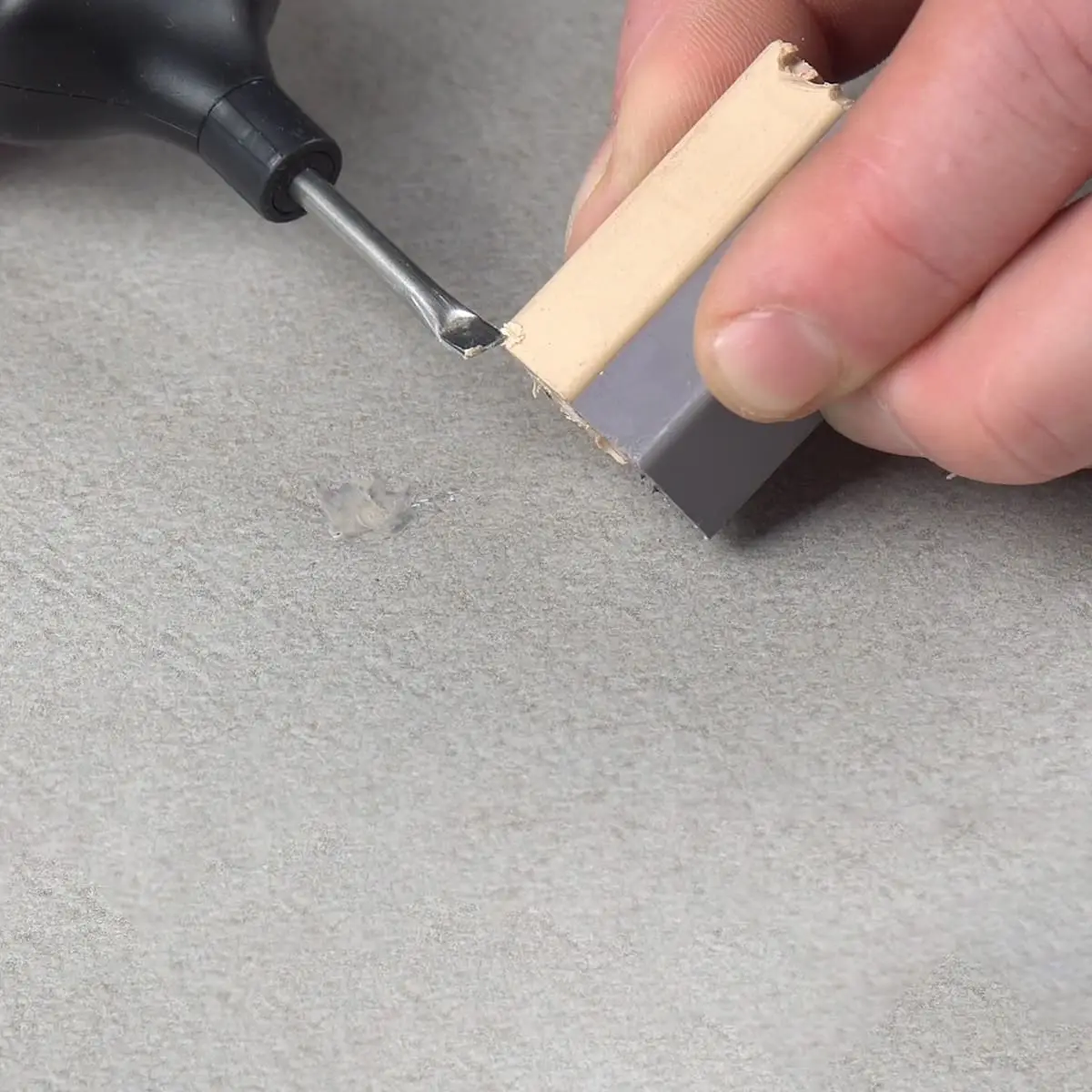 Set za popravak keramičkih pločica(solderer, high-melting wax - 11 pcs, leveling plate, tissue, case) №6