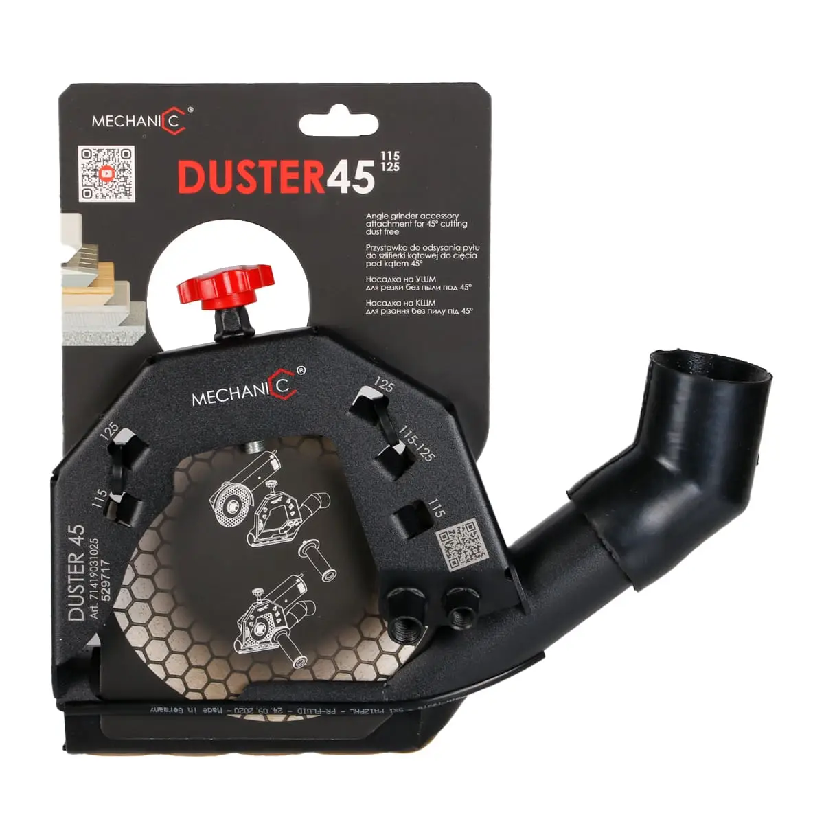 Nastavak za kutnu brusilicu za piljenje pod 45° i usisavanje DUSTER 45 115-125 №3