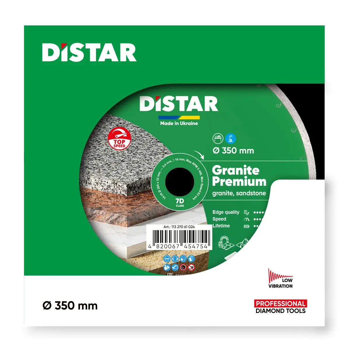 Dijamantna rezna ploča 1A1R 350x32 Granite Premium 1 Dijamantna rezna ploča 1A1R 350x32 Granite Premium 1
