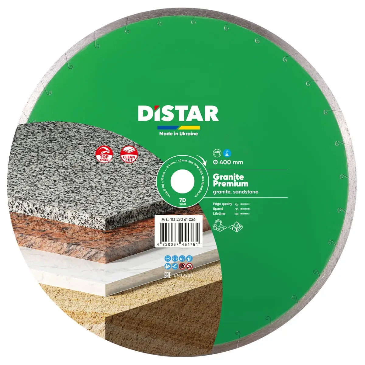 Dijamantna rezna ploča 1A1R 400x32 Granite Premium 1